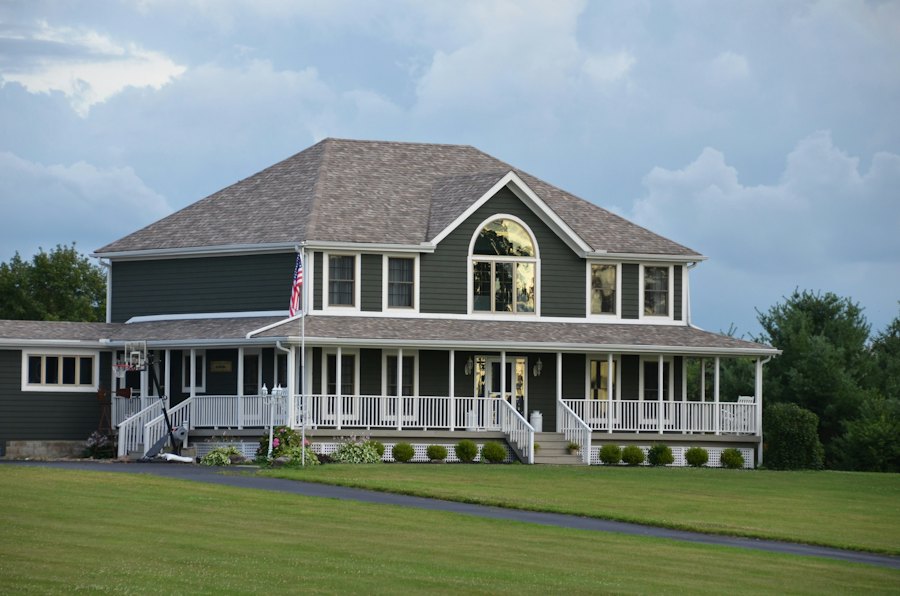House with a wraparound front porch